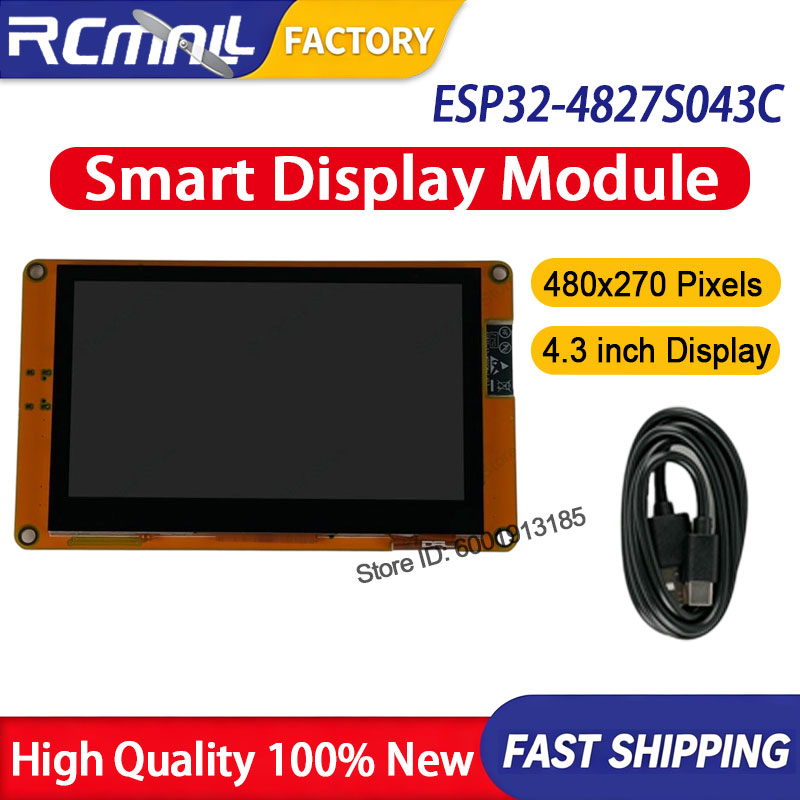 Smart Home Display - شاشة عرض ذكية ESP32-4827S043C مقاس 4.3