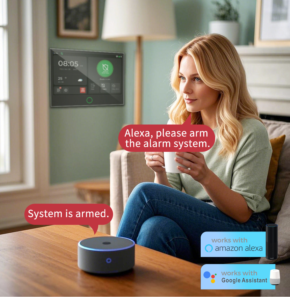 Smart Home Display - نظام إنذار المنزل الذكي الجديد 2026