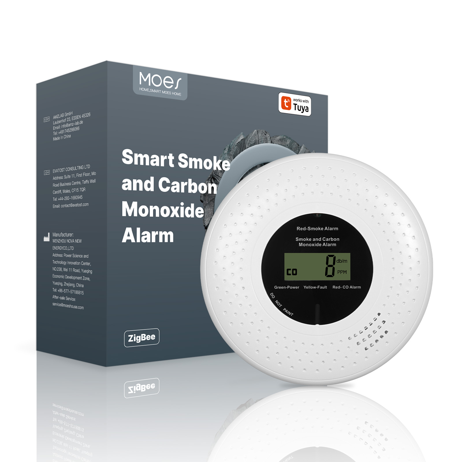 Smart Smoke Detector - جهاز إنذار ذكي للدخان وأول أكسيد
