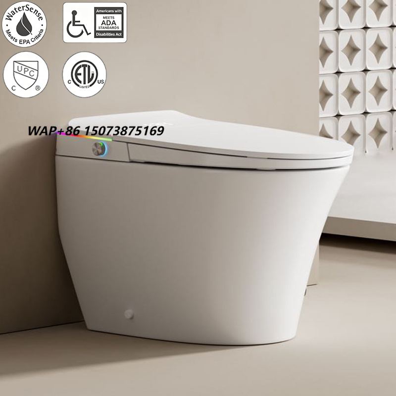 Smart Night Light - مرحاض ذكي من السيراميك مع غطاء