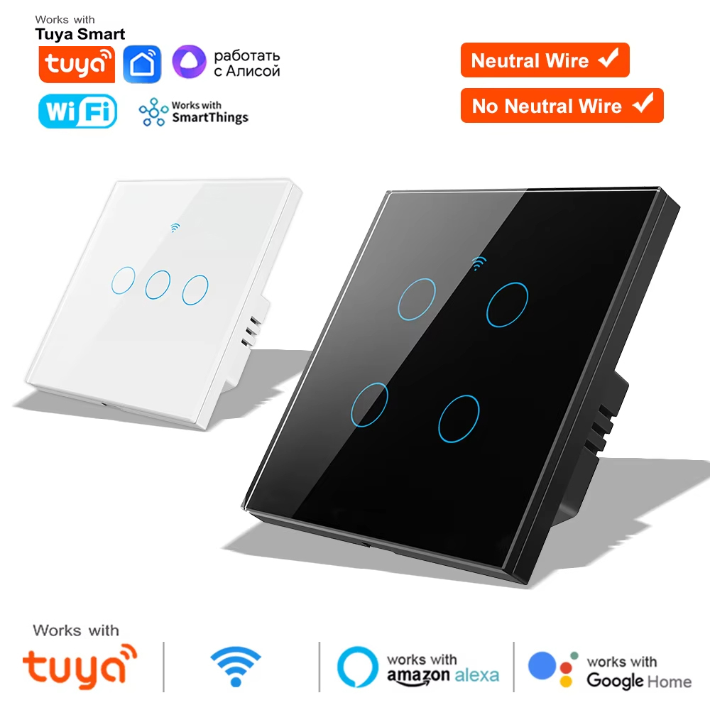 Smart Home Full System - مفتاح إضاءة ذكي يعمل باللمس بتقنية