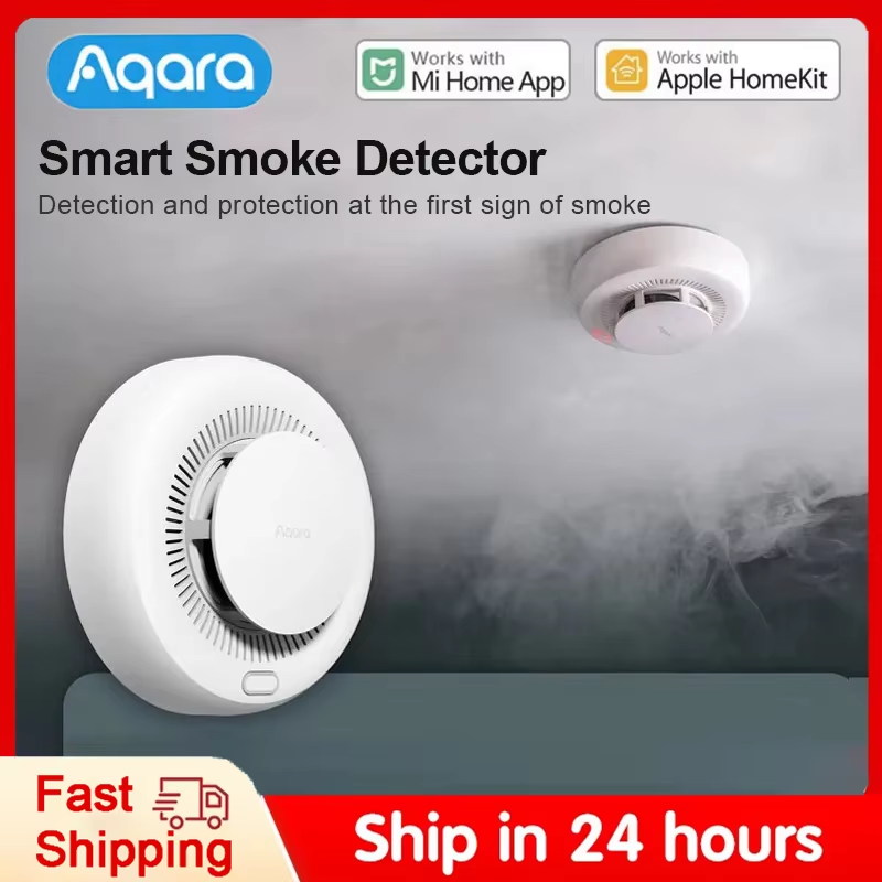 Smart Smoke Detector - جهاز استشعار الدخان أكارا، إنذار حريق،
