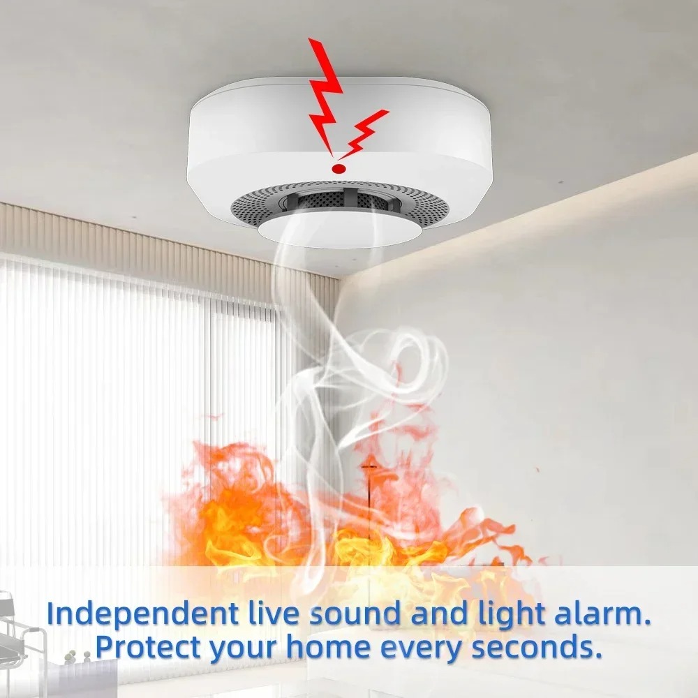 جهاز إنذار ذكي 3 في 1 مستقل وق - مراجعة Smart Smoke Detector وسعره