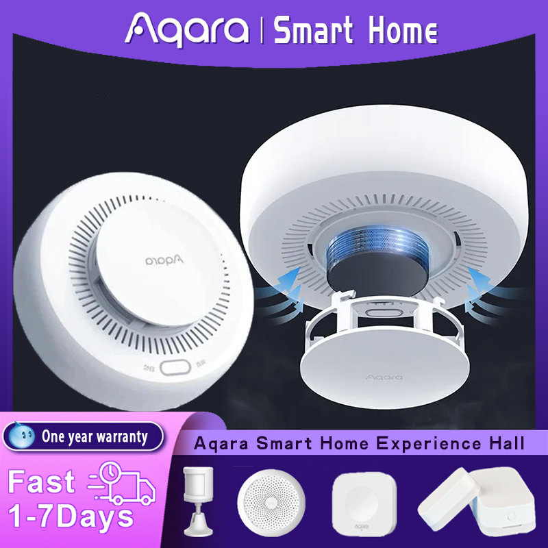 Aqara-مستشعر كاشف الدخان الذكي - مراجعة Smart Smoke Detector وسعره