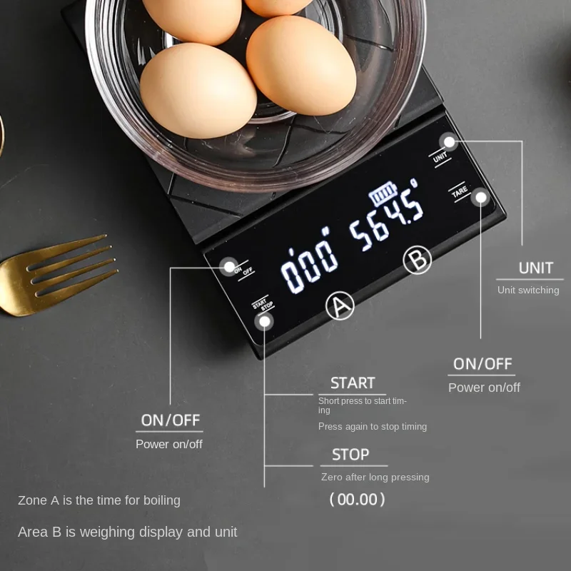 ميزان قهوة المطبخ بشحن USB مع  - مراجعة Smart Home Kitchen وسعره