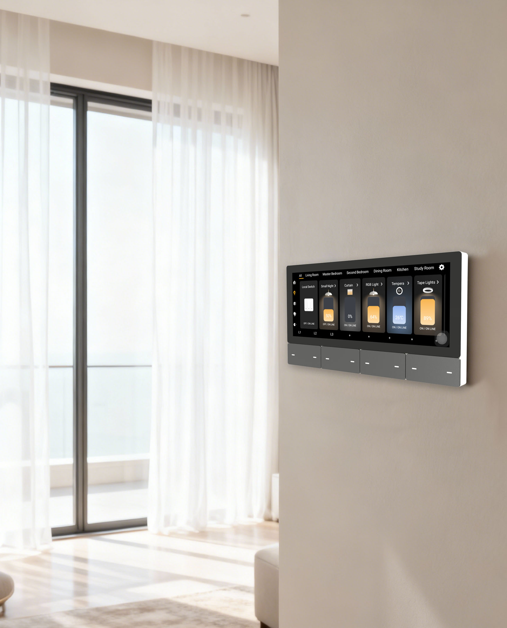 مشغل موسيقى ذكي F5 Tuya UK بشا - مراجعة Smart Home Display وسعره