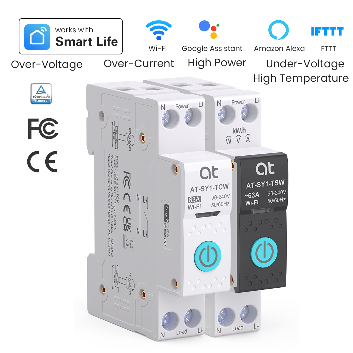 Tuya WiFi قطاع دارة ذكي 1P + N - مراجعة Smart Energy Monitor وسعره