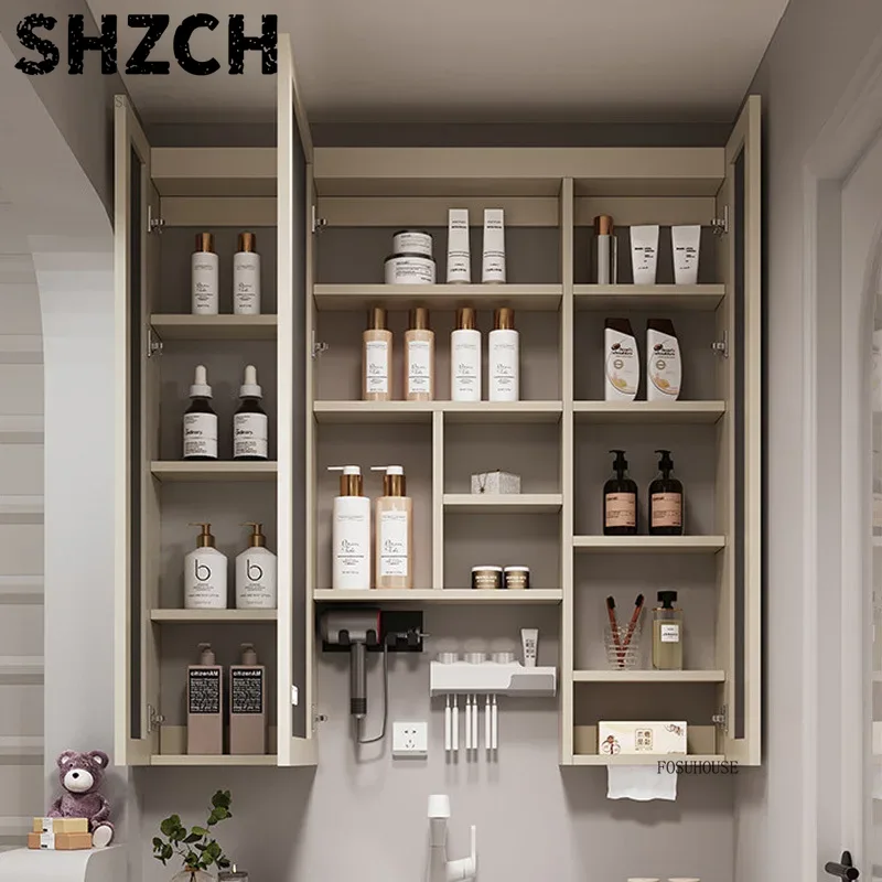 مرآة حمام عصرية سميكة مع خزانة - مراجعة Smart Home Features وسعره