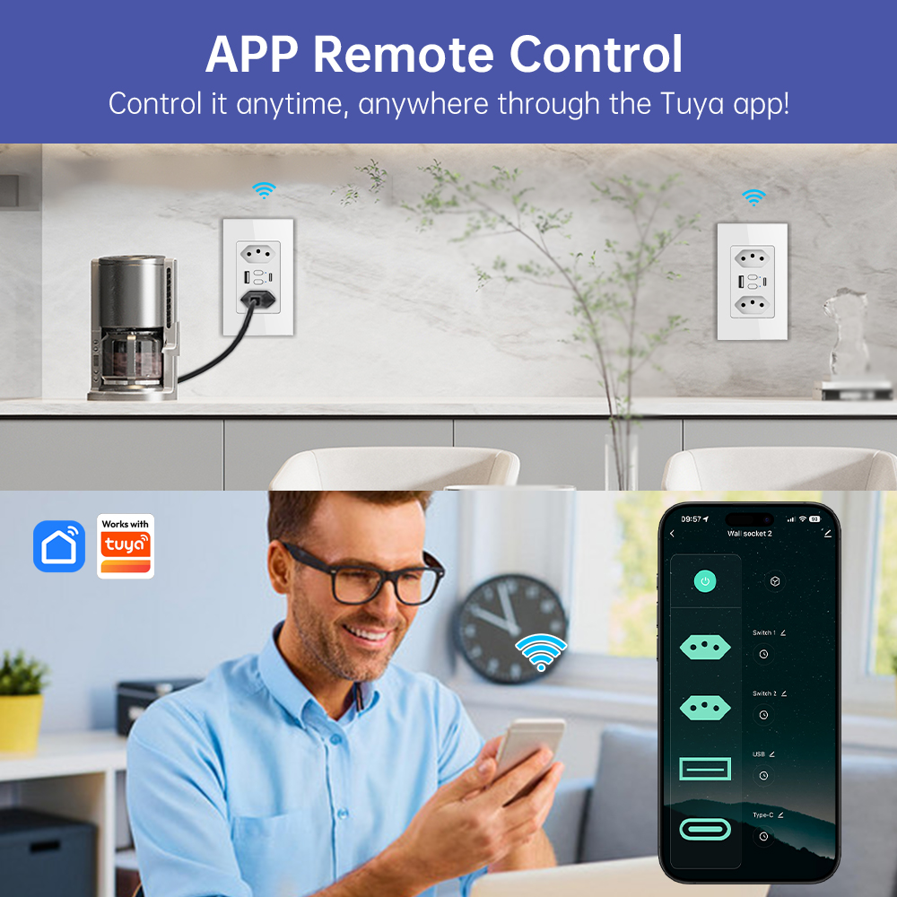 مقبس كهربائي ذكي برازيلي من MA - مراجعة Smart Home Sistem وسعره