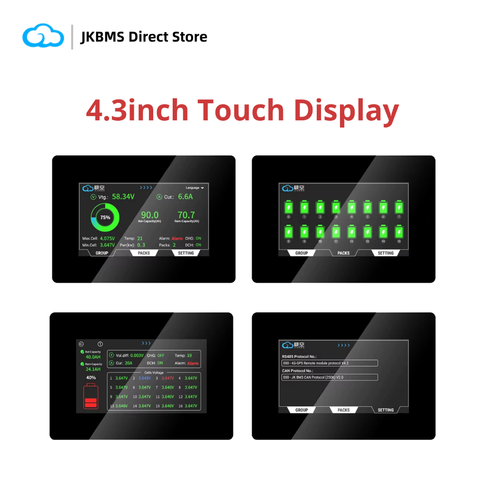 شاشة عرض JIKONG V19 JKBMS مقاس - مراجعة Smart Energy Monitor وسعره