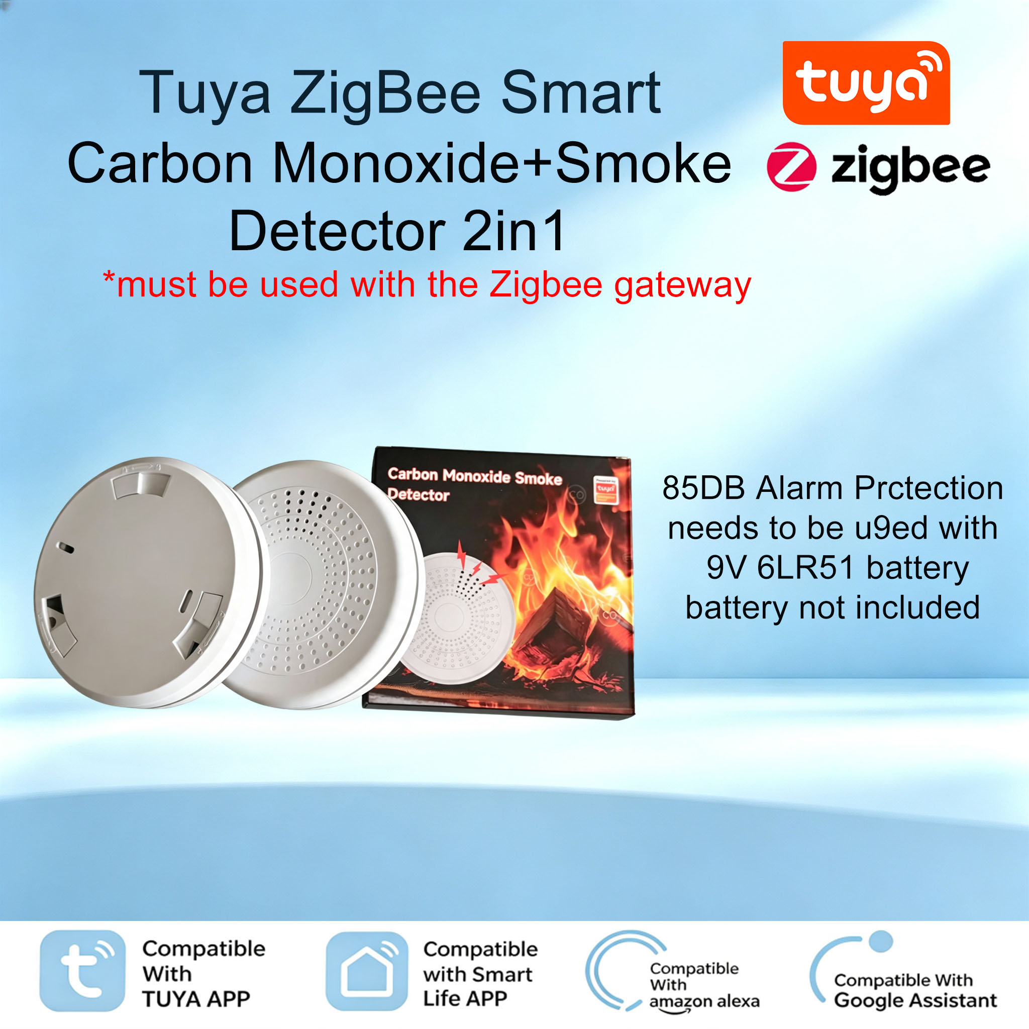 جهاز إنذار ذكي مركب للدخان وأو - مراجعة Smart Smoke Detector وسعره