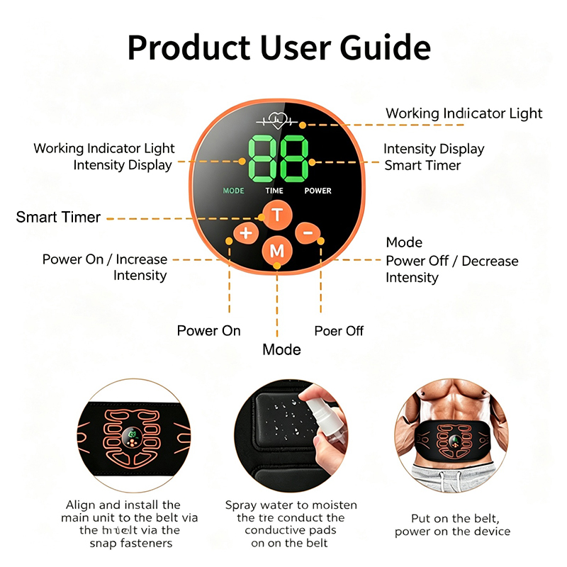حزام تقوية عضلات البطن الذكي،  - مراجعة Smart Home Usb وسعره