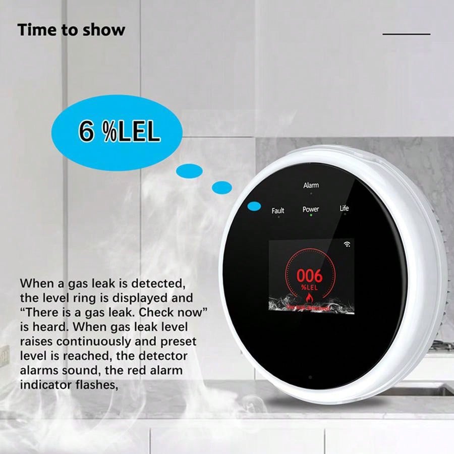جهاز استشعار إنذار الغاز بتقني - مراجعة Smart Home Full System وسعره