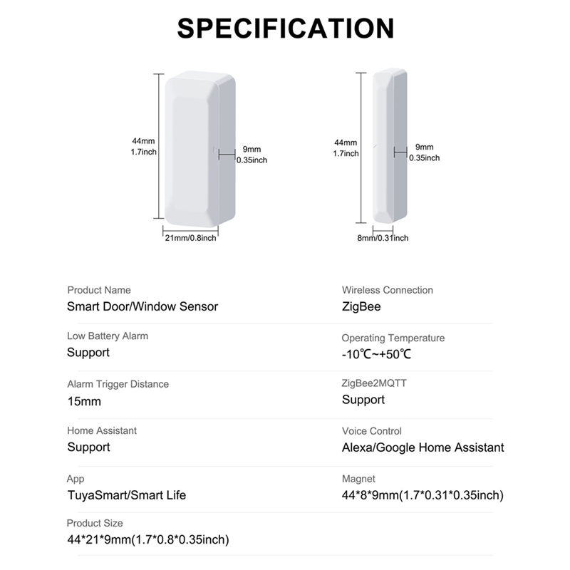 مستشعر الباب ABLG Tuya Zigbee  - مراجعة Smart Home Security وسعره