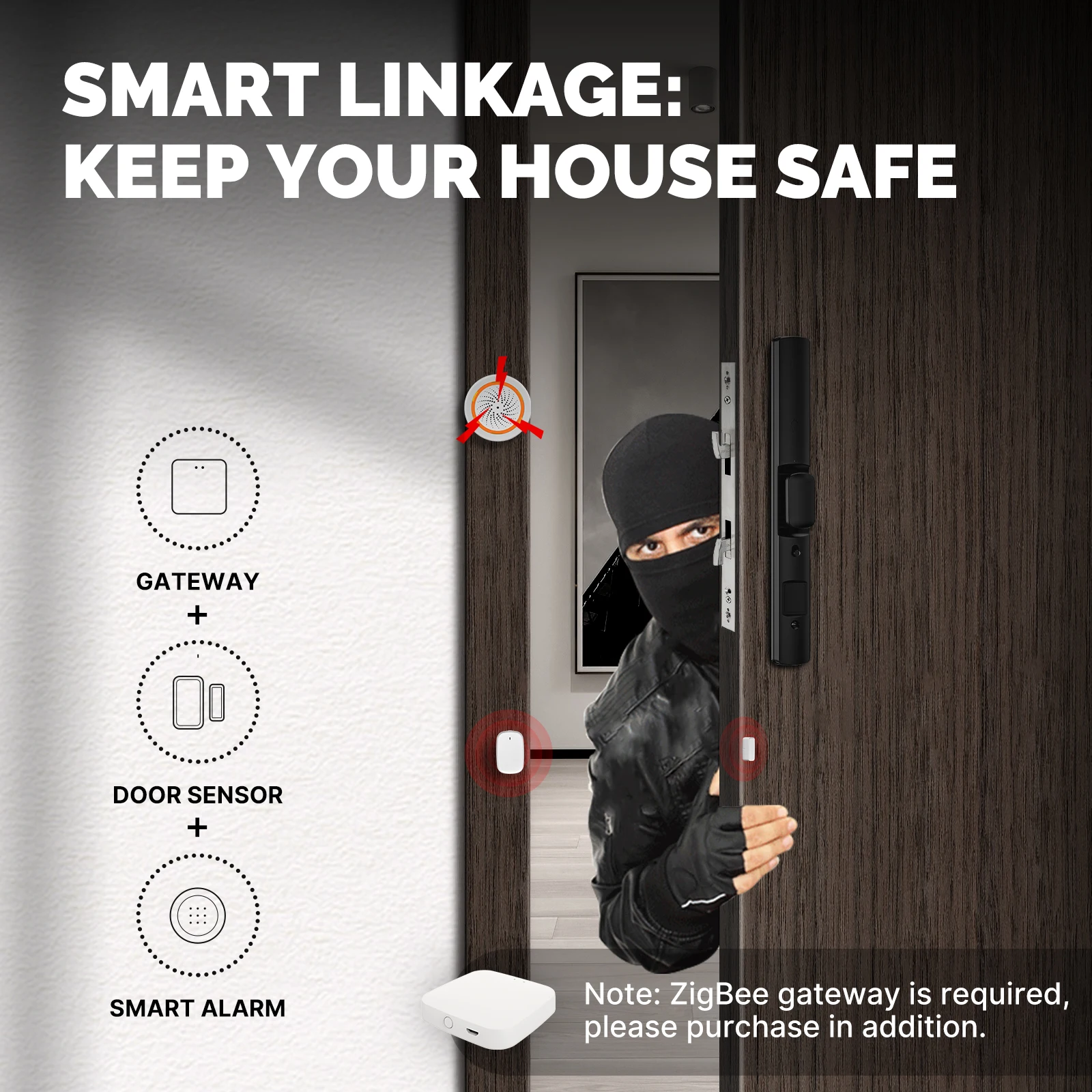MOES Tuya ZigBee الذكية نافذة  - مراجعة Smart Home Full System وسعره