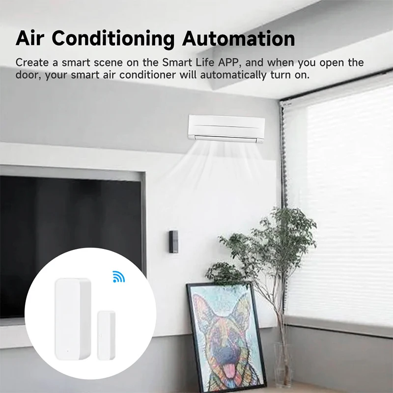 Tuya WiFi مستشعر الباب الذكي ب - مراجعة Smart Home Full System وسعره