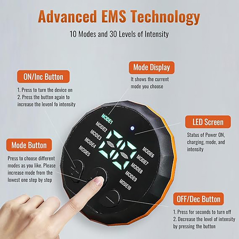 حزام تقوية العضلات EMS قابل لإ - مراجعة Smart Home Usb وسعره